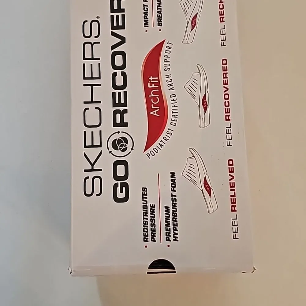 New Sketchers Go Recover Sandal in Navy, Size 8 - Picture 6 of 6